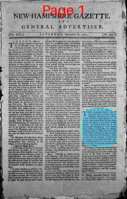 Page thumbnail for The New Hampshire Gazette And General Advertiser