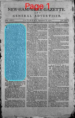 Page thumbnail for The New Hampshire Gazette And General Advertiser