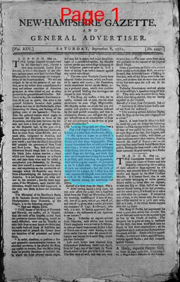 Page thumbnail for The New Hampshire Gazette And General Advertiser