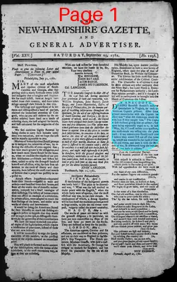 Page thumbnail for The New Hampshire Gazette And General Advertiser