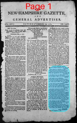 Page thumbnail for The New Hampshire Gazette And General Advertiser