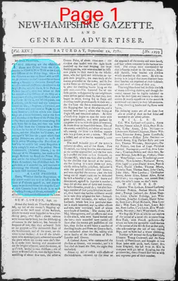 Page thumbnail for The New Hampshire Gazette And General Advertiser