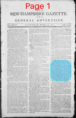 Page thumbnail for The New Hampshire Gazette And General Advertiser