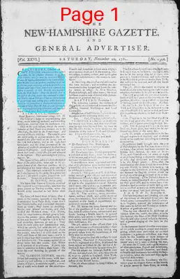 Page thumbnail for The New Hampshire Gazette And General Advertiser