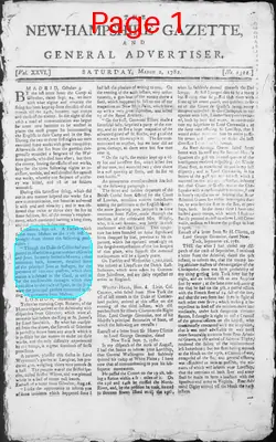 Page thumbnail for The New Hampshire Gazette And General Advertiser