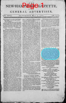 Page thumbnail for The New Hampshire Gazette And General Advertiser