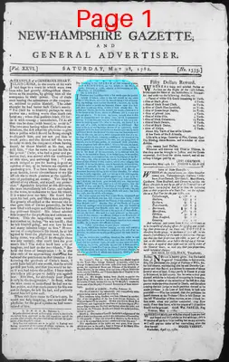 Page thumbnail for The New Hampshire Gazette And General Advertiser