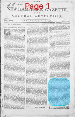 Page thumbnail for The New Hampshire Gazette And General Advertiser