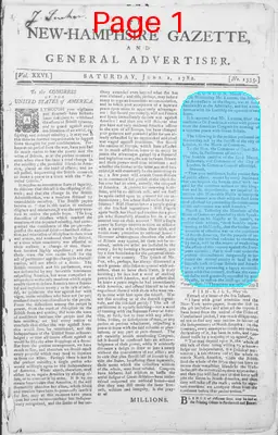 Page thumbnail for The New Hampshire Gazette And General Advertiser