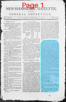 Page thumbnail for The New Hampshire Gazette And General Advertiser
