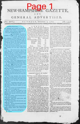 Page thumbnail for The New Hampshire Gazette And General Advertiser