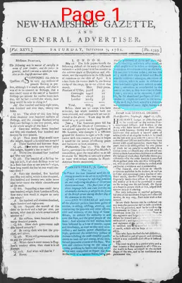 Page thumbnail for The New Hampshire Gazette And General Advertiser