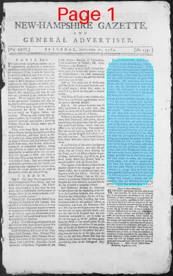 Page thumbnail for The New Hampshire Gazette And General Advertiser