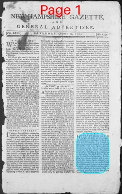 Page thumbnail for The New Hampshire Gazette And General Advertiser