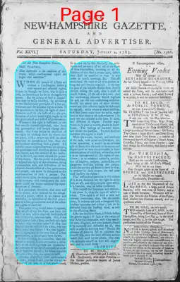 Page thumbnail for The New Hampshire Gazette And General Advertiser