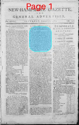 Page thumbnail for The New Hampshire Gazette And General Advertiser