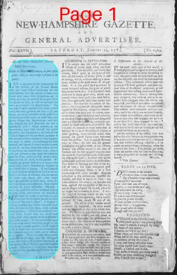 Page thumbnail for The New Hampshire Gazette And General Advertiser