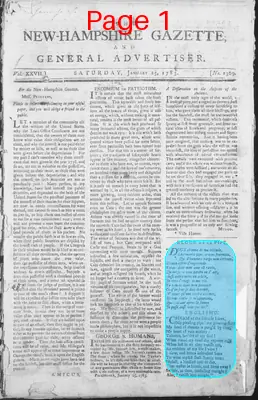 Page thumbnail for The New Hampshire Gazette And General Advertiser