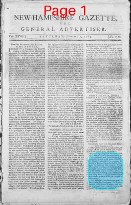 Page thumbnail for The New Hampshire Gazette And General Advertiser