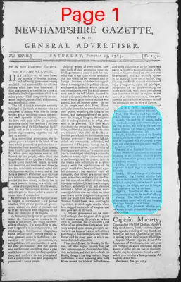 Page thumbnail for The New Hampshire Gazette And General Advertiser