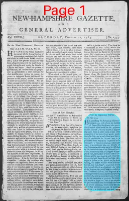 Page thumbnail for The New Hampshire Gazette And General Advertiser