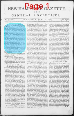 Page thumbnail for The New Hampshire Gazette And General Advertiser