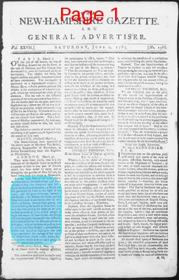Page thumbnail for The New Hampshire Gazette And General Advertiser