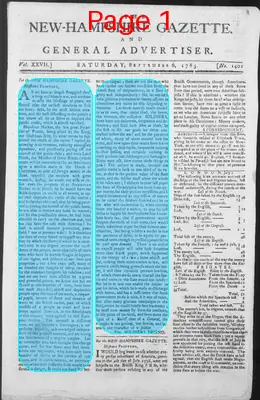 Page thumbnail for The New Hampshire Gazette And General Advertiser