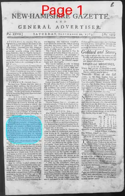 Page thumbnail for The New Hampshire Gazette And General Advertiser