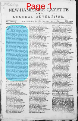 Page thumbnail for The New Hampshire Gazette And General Advertiser