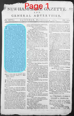 Page thumbnail for The New Hampshire Gazette And General Advertiser