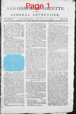 Page thumbnail for The New Hampshire Gazette And General Advertiser