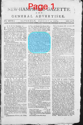 Page thumbnail for The New Hampshire Gazette And General Advertiser