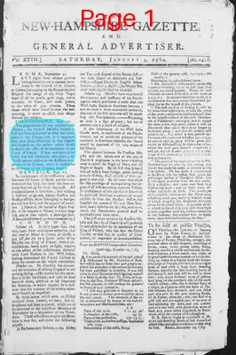 Page thumbnail for The New Hampshire Gazette And General Advertiser