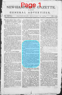 Page thumbnail for The New Hampshire Gazette And General Advertiser