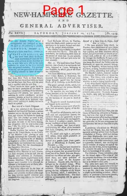 Page thumbnail for The New Hampshire Gazette And General Advertiser