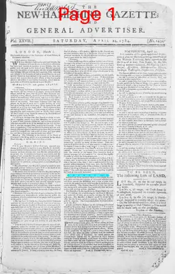 Page thumbnail for The New Hampshire Gazette And General Advertiser