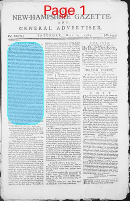 Page thumbnail for The New Hampshire Gazette And General Advertiser