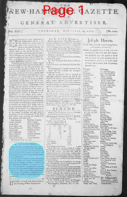 Page thumbnail for The New Hampshire Gazette And General Advertiser