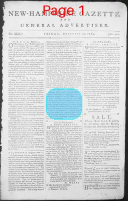 Page thumbnail for The New Hampshire Gazette And General Advertiser