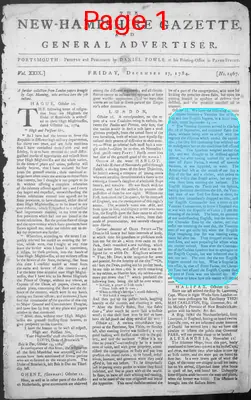 Page thumbnail for The New Hampshire Gazette And General Advertiser