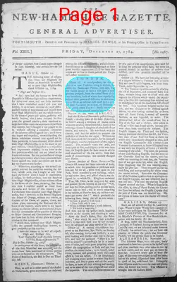 Page thumbnail for The New Hampshire Gazette And General Advertiser