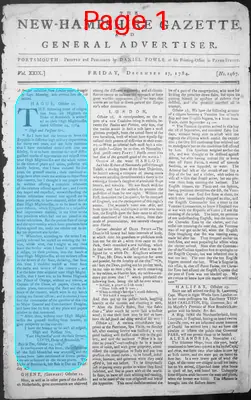 Page thumbnail for The New Hampshire Gazette And General Advertiser
