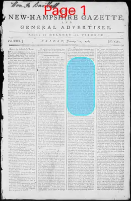 Page thumbnail for Fowle's New Hampshire Gazette And General Advertiser