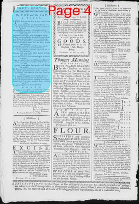 Page thumbnail for Fowle's New Hampshire Gazette And General Advertiser