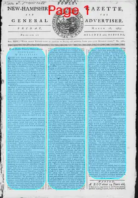 Page thumbnail for Fowle's New Hampshire Gazette And General Advertiser