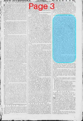 Page thumbnail for Fowle's New Hampshire Gazette And General Advertiser