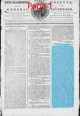 Page thumbnail for Fowle's New Hampshire Gazette And General Advertiser