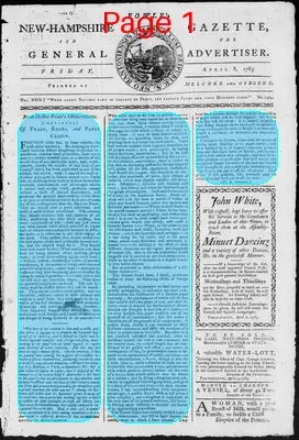 Page thumbnail for Fowle's New Hampshire Gazette And General Advertiser