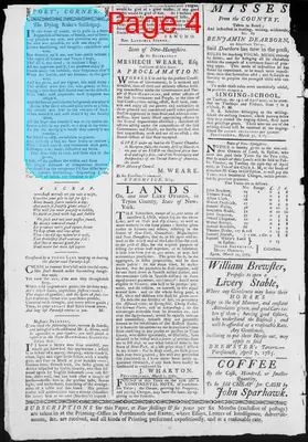 Page thumbnail for Fowle's New Hampshire Gazette And General Advertiser